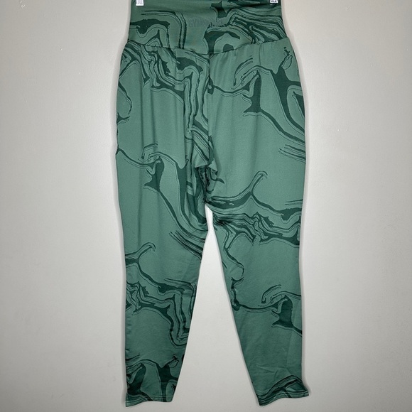 Gymshark GS Power Bottoms in Green Print - Picture 6 of 9
